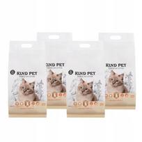 Sukimbantis kačių kraikas CARINIO KindPet tofu, 4 x 2,5 kg (24 l)