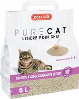 Katinų kraikas ZOLUX PURECAT, sušokantis, natūralus, 5 l