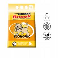 Bentonitinis kačių kraikas SUPER BENEK Economic, 5 l, granuliuotas