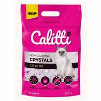Katėms skirtas silikoninis kraikas Calitti Crystals, antibakterinis, 3,8 l, bedulkis