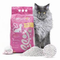 Kraikas katėms CATBRAVO, bentonitinis, su kūdikių pudros kvapu, 5 l