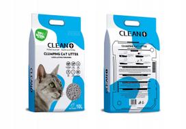 Kačių kraikas CLEAN+ bentonitinis, kūdikių pudros kvapo, 10 l / 7 kg