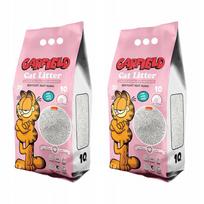 Katinų kraikas Garfield, bentonitinis, su kūdikių pudros kvapu, 2 x 10 l