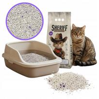 Katinų kraikas Sheriff Bentonite, stipriai sugeriantis, levandų kvapo, 5 l