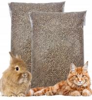 Medžio granulių kraikas katėms ir graužikams NATURAL, 2 x 9 kg