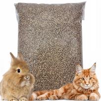 Medžio granulės katėms, graužikams ir triušiams, NATURAL, 9 kg