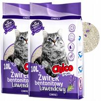 Katinų kraikas CHICO Compact Lavender, bentonitinis, 2 x 10 l