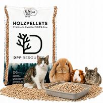 Medžio granulės 15 kg katėms, triušiams, graužikams, žiurkėnams, kiaulėms