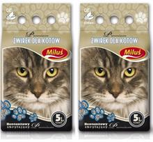 Katinų kraikas Miluś Premium bentonitinis, 2 x 5 l