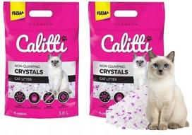 Silikoninis kraikas katėms CALITTI, antibakterinis, 2 x 3,8 l, be dulkių
