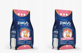 Kraikas katėms Jingo, bentonitinis, kūdikių pudros kvapo, 2 x 5 l (10 l)