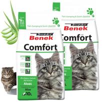 Kraikas katėms Super Benek Comfort Aloe, bentonitinis, 2 x 10 l
