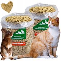 Medinės kraiko granulės katėms ir graužikams, ekologiškos, 2 x 5 kg