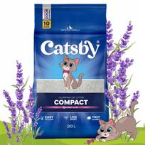 Katinų kraikas CATSBY, susiformuojantis, levandų kvapo, 20 l