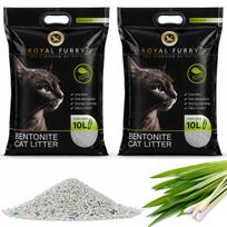 Katinų kraikas su citrinžole ROYAL FURRY, bentonitinis, 10 l