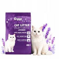 Katinų kraikas Gaczoo, bentonitinis, levandų kvapo, 25 l