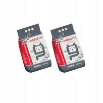 Bentonitinis kačių kraikas Bazyl Ag+ White, baltas, 0,6–2,25 mm, 2 x 5 l
