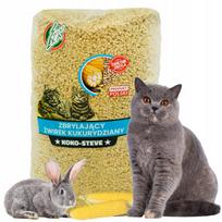 Kraikas katėms ir graužikams ECO CORN, susiformuojantis, 14 kg, gerai sugeriantis