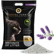 Katinų kraikas ROYAL FURRY, natūralus bentonitas su levandų kvapu, 10 l