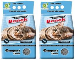 Bentonitinis kraikas katėms Super Benek Compact, 2 x 5 l