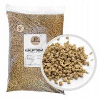 Kukurūzų granulių kraikas katėms, graužikams ir paukščiams, 12 kg, ekologiškas