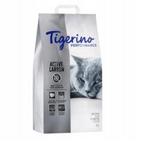 Kačių kraikas TIGERINO PERFORMANCE su aktyvuota anglimi, pudros kvapo, 2 x 14 l (28 l)