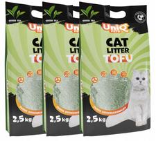 Katinų kraikas tofu su žaliosios arbatos kvapu, 7,5 kg, Uniq Pets