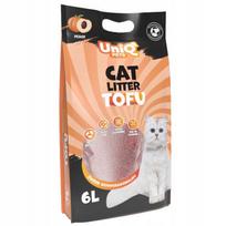 Kačių kraikas UNIQ PETS, biologiškai skaidomas, tofu, persikų kvapo, 2,5 kg / 6 l