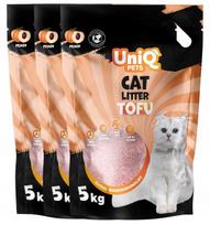 Katinų kraikas Uniq Pets, tofu, 15 kg, persikų kvapo, sušokantis, biologiškai skaidomas
