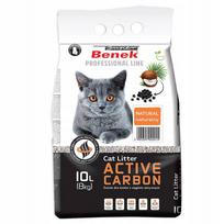 Bentonitinis kraikas katėms su aktyvinta anglimi Super Benek, 10 l