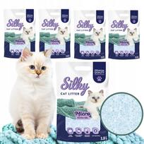 Silikoninis kačių kraikas MICRO SILKY, bekvapis, 3,8 l, 5 vnt.