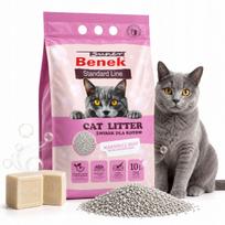 Katinų kraikas Super Benek Standard Marselio muilo kvapo, 10 l