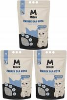 Bentonitinis kačių kraikas Miłek, susiformuojantis, natūralus, bekvapis, 15 l (3 x 5 l)