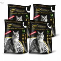 Kačių kraikas HILTON Premium Tofu, 4 x 2,5 kg, stipriai susiformuojantis