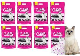 Antibakterinės silikoninės kraiko granulės katėms CALITTI, 8 x 3,8 l, nedulka
