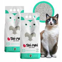 Katinų kraikas Toi Moi, bentonitinis, bekvapis, 20 l, be dulkių, susiformuojantis į gumulėlius