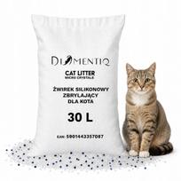 Kraikas katėms DIAMENTIQ, silikoninis, smulkios frakcijos, 30 l