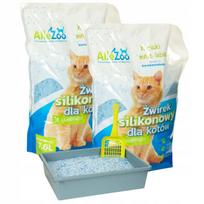 Silikoninis kraikas katėms AlleZoo, smulkus, natūralus, 2 x 7,6 l