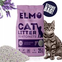 Kraikas katėms, bentonitinis, susiformuojantis, levandų kvapo, FINE ELMO, 25 l