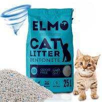 Katinų kraikas FINE ELMO, susiformuojantis, bekvapis, bentonitinis, 25 l
