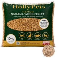 Medžio granulės katėms, triušiams ir kiaulėms HOLLYPETS, 10 kg, natūralios