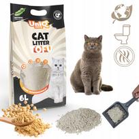 Kačių kraikas UniQ Pets Tofu, natūralus, ekologiškas, 2,5 kg, biologiškai skaidomas
