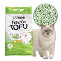 Kačių kraikas Tofu, žaliųjų arbatų kvapo, gumuluojantis, be dulkių, 6 l
