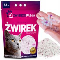 Katinų kraikas iš silikagelio ZWIERZOPASJA, 3,8 l, be dulkių