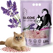 Silikoninis kraikas katėms NOVAZOO Lavender, 3,8 l, bekvapis, nedulka