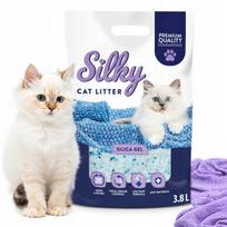 Silikoninis kačių kraikas SILKY, 3,8 l, be dulkių