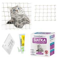 Apsauginis tinklas balkonui ar terasai katėms, 6x3 m, montuojamas be gręžimo