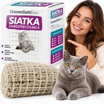 Katinų balkono tinklas LINAREM SIATKISIECI 8x3 m, montuojamas be gręžimo