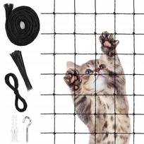Apsauginis balkonų tinklas CAT NET, 8 x 3 m, tvirtas, 2,6 x 2,6 cm