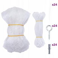 Permatomas nailoninis tinklas katėms, 12 x 3 m